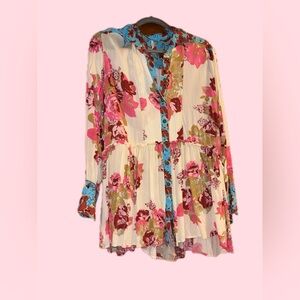 Free People Floral Tunic